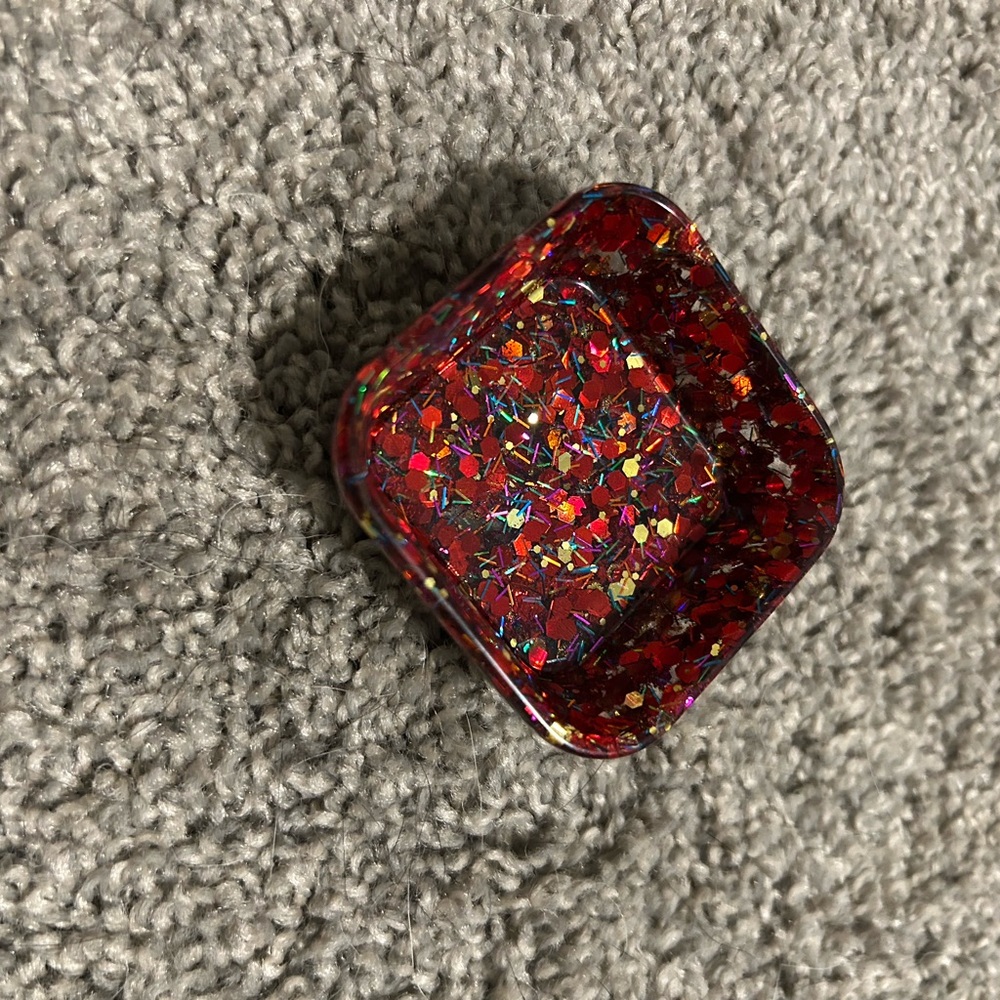 Colorful Glitter Square Trinket Dish